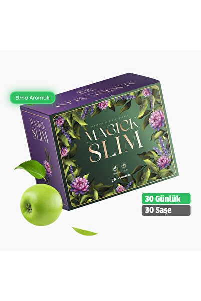 MagickSlim Elma Aromalı | 30 Günlük | 10 Bitkili Karışım | Bitkisel Karışım İ...