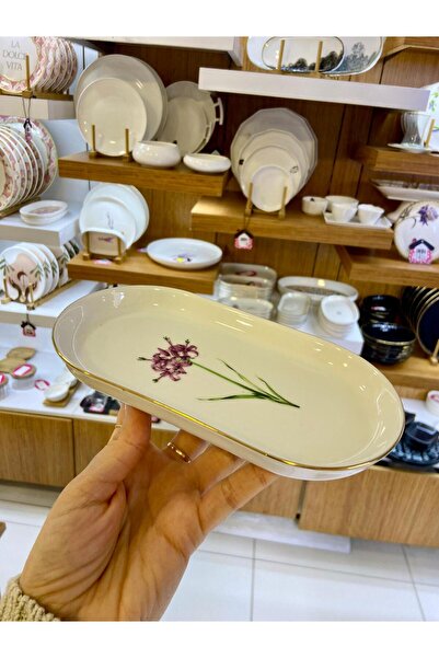 Dame Marie Pure Fleur Kayık Tabak Desen1 20cm