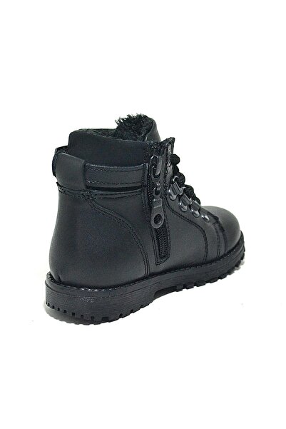 Rakerplus Griffon Genuine Leather Black Zippered Baby Boy Boots