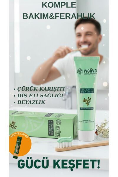 Welive İzlanda Yosunlu Diş Macunu 100 ml – Bitkisel İçerikli Günlük Ağız Bakımı