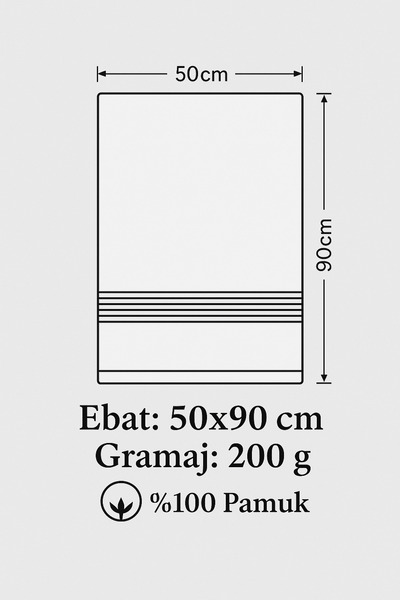 SHAL HOME 100% бавовна 50*90 см Набір рушників для рук і обличчя - бежевий
