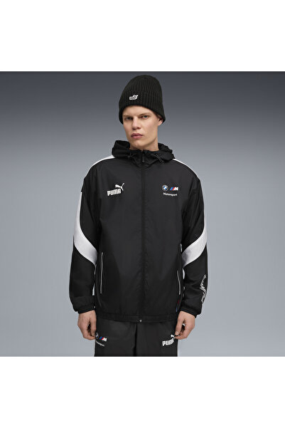 Puma Bmw Mms Mt7+ Windbreaker Μαύρο Ανδρικό Παλτό 633172-01
