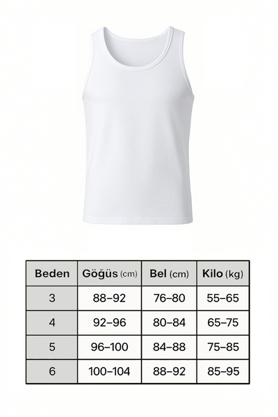 DONJOY Erkek Siyah 3'lü Pamuklu Penye Atlet