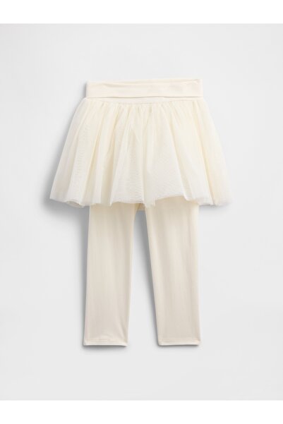 GAP Kız Bebek Beyaz BabyGap Tül Etek Tayt
