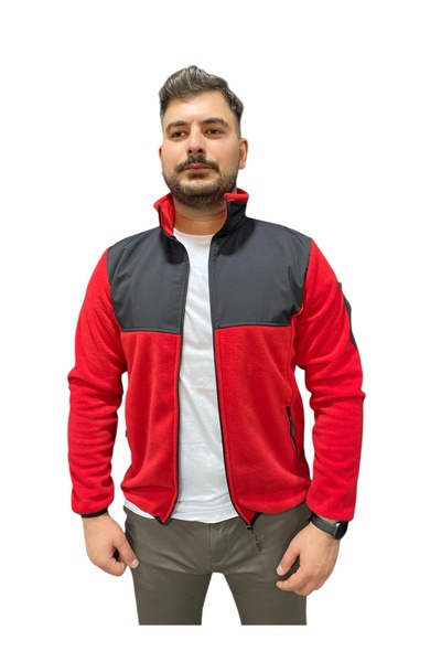 canan erman dolunay iş güvenliği ekipmanları Tam Fermuarlı 3 Cepli Outdoor Softshell Polar Ceket