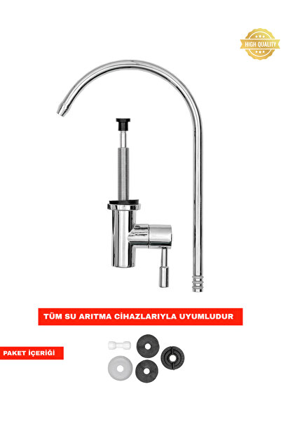 aquafit Su Arıtma Cihazı Lüx Krom Musluk Tüm Markalara Uyumludur
