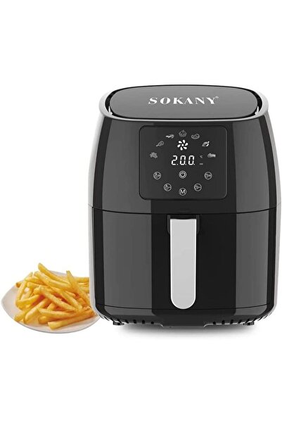 SOKANY مقلاة هوائية صحية، ١٤٠٠ واط، ٢٢٠ فولت/٥٠ هرتز، مقاومة للحرارة، آمنة لل...