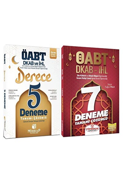 MİHRAP YAYINLARI SÜPER FİYAT - Mihrap + Yönerge ÖABT Din Kültürü 5+7 Deneme 2 li Set Mihrap + Yönerge Yayınları