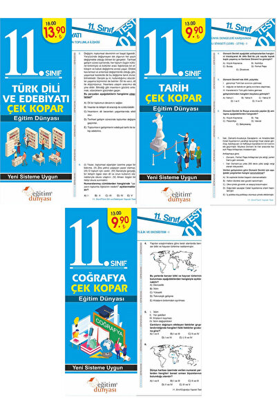 EĞİTİM DÜNYASI YAYINLARI SÜPER FİYAT Eğitim Dünyası 11. Sınıf Sözel Yaprak Te...
