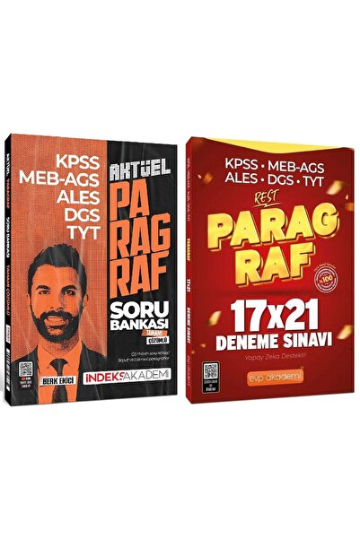 İndeks Akademi İndeks + EVP Akademi KPSS MEB-AGS ALES DGS TYT Aktüel Paragraf...