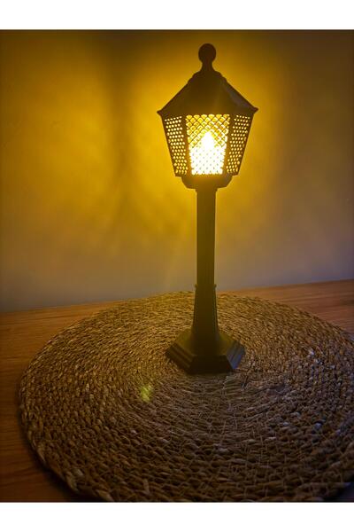 BatuBilge3d Mini Sokak Lambası Feneri ve Led Mum