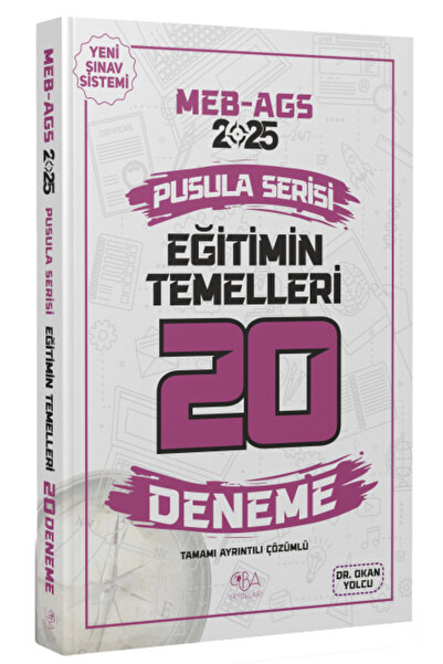 CBA Akademi SÜPER FİYAT - CBA Yayınları 2025 MEB-AGS Eğitimin Temelleri 20 De...