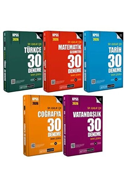 Pegem Akademi Yayıncılık Pegem 2026 KPSS Genel Yetenek Genel Kültür 180 Denem...