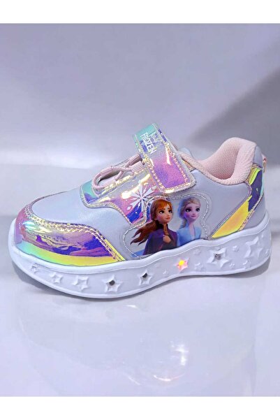 pediashoes IŞIKLI KIZ ÇOCUK HAFİF VE ESNEK SPOR AYAKKABI