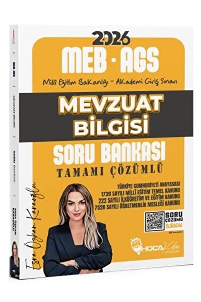 Hoca Kafası Yayınları Hoca Kafası 2026 MEB-AGS Mevzuat Bilgisi Soru Bankası Ç...