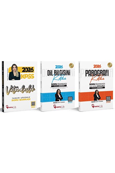 Hoca Kafası Yayınları Hoca Kafası 2026 KPSS Vatandaşlık + Paragraf + Dil Bilg...