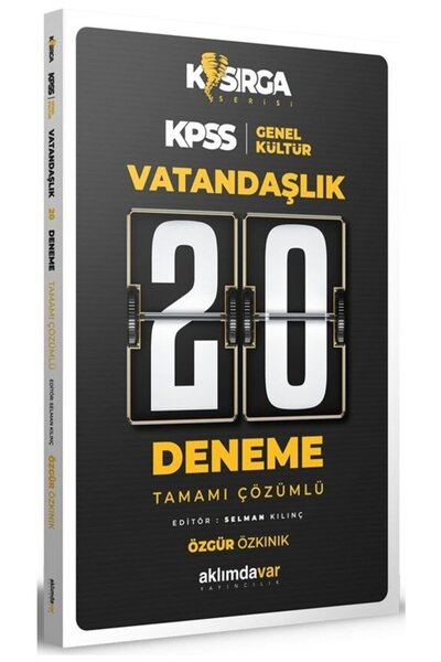 aklımdavar yayıncılık SÜPER FİYAT - Aklımdavar KPSS Vatandaşlık 20 Deneme Çöz...
