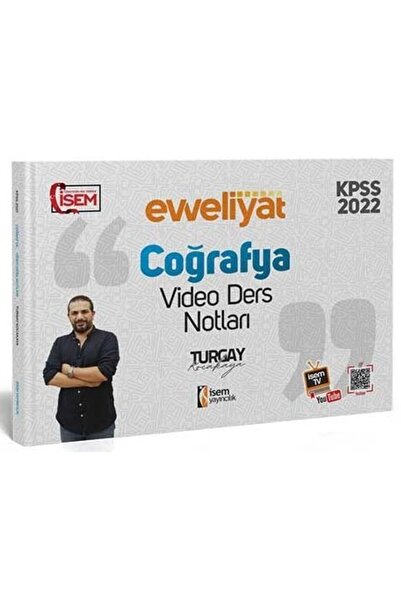İsem Yayınları SÜPER FİYAT - İsem 2022 KPSS Coğrafya Evveliyat Video Ders Not...