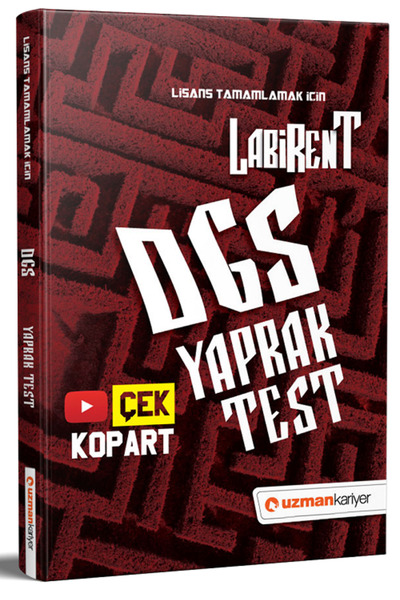 Uzman Kariyer Yayınları Süper Fiyat Uzman Kariyer Dgs Labirent Yaprak Test Çe...