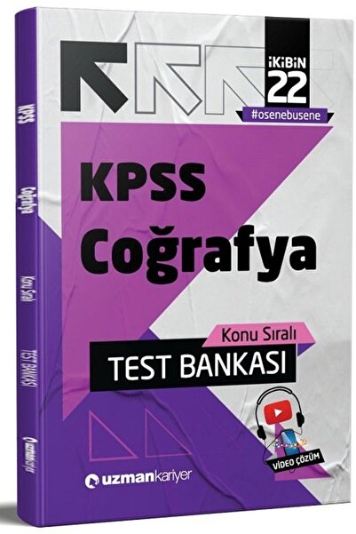 Uzman Kariyer Yayınları Süper Fiyat Uzman Kariyer 2022 Kpss Coğrafya Test Ban...