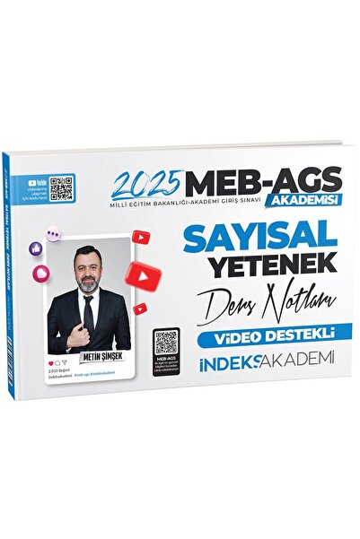 İndeks Akademi SÜPER FİYAT - 2025 MEB-AGS Akademisi Sayısal Yetenek Video Der...