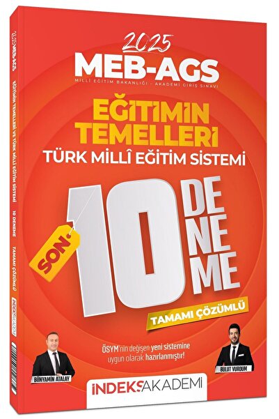 İndeks Akademi SÜPER FİYAT - 2025 MEB-AGS Eğitimin Temelleri ve Türk Milli Eğ...