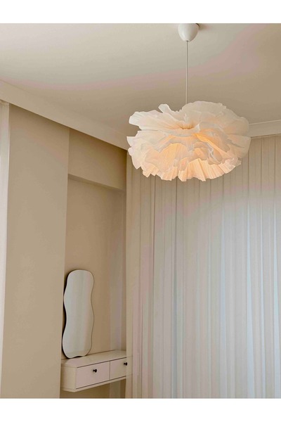 Luxora Beyaz Bohem Model Sarkıt Avize - Salon ,Yatak Odası ve Çocuk Odası için Şık Dekorasyon Aydınlatma