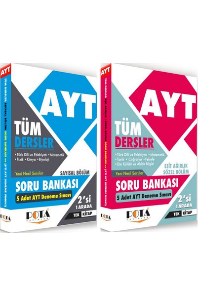 EĞİTİM DÜNYASI YAYINLARI SÜPER FİYAT - Eğitim Dünyası Pota YKS AYT Tüm Dersle...