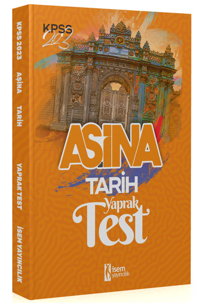 İsem Yayınları SÜPER FİYAT - İsem 2023 KPSS Tarih Aşina Yaprak Test Çek Kopar...