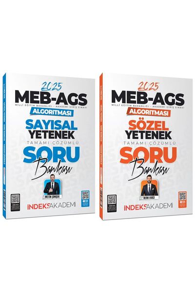 İndeks Akademi SÜPER FİYAT - 2025 MEB-AGS Algoritması Sözel+Sayısal Yetenek S...