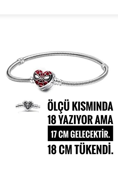 QERMA 17 cm Sadece 17 cm kaldı Örümcek Adam Bileklik Marka Model Bileklik Spidermn Bileklik