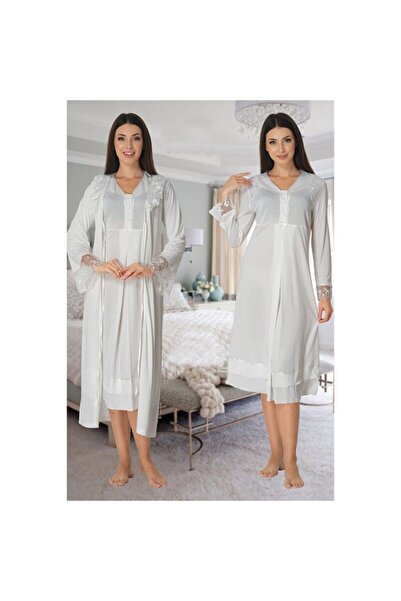 Effortt طقم ثوب نوم للحوامل من إكرو للنساء