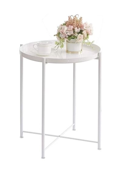 huitich Table for Living Room Coffee Tray Side Serving Table