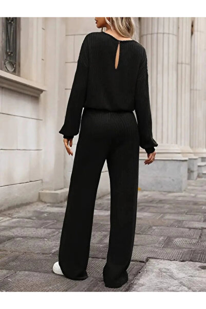 Modayakamoz Women's Long Sleeve Crew Neck Hooded Diving Blouse and Pants Double Suit