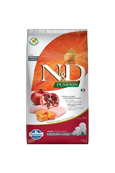 N&D Balkabaklı Tavuklu Narlı Yavru Köpek Maması 12kg