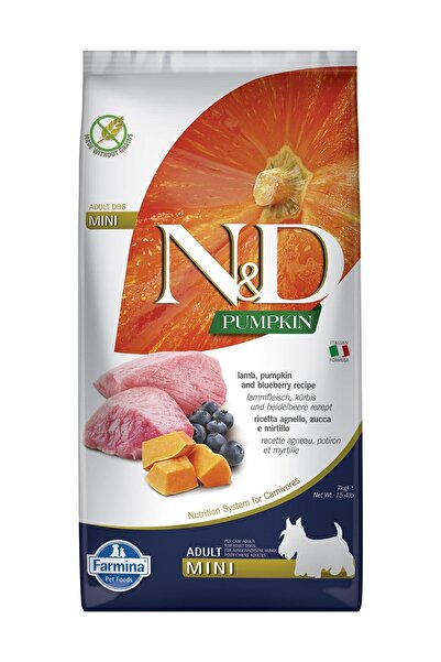 N&D Balkabaklı Kuzu Etli Tahılsız Küçük Irk Köpek Maması 7 Kg