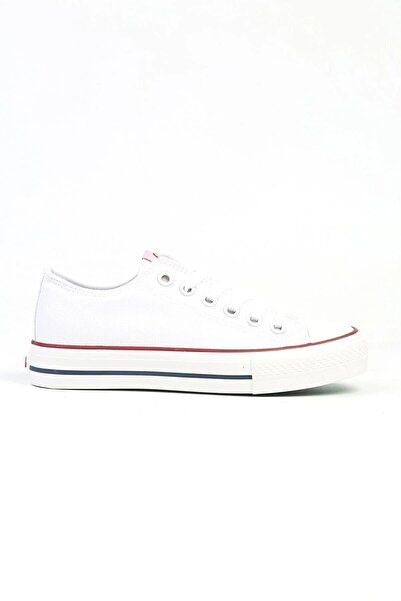 Benetton Bílé plátěné dámské tenisky - BNI-10031