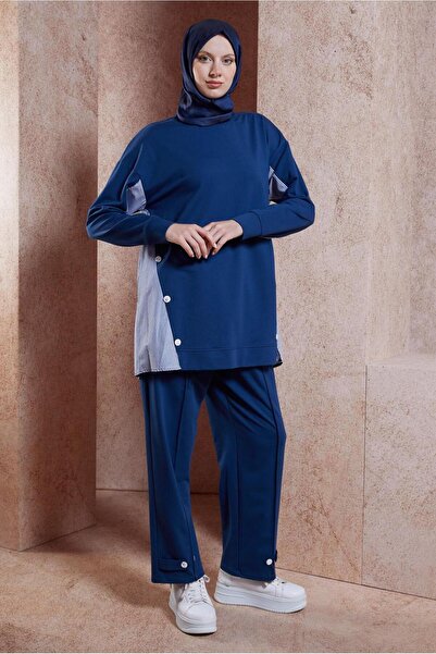 Alvina ÇİZGİLİ PANTOLONLU EŞOFMAN TAKIM 44637