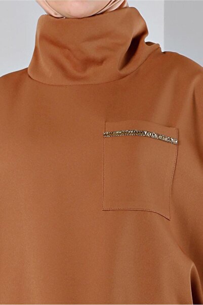 Alvina DEGAJE COLLAR POCKET TUNIC 43453