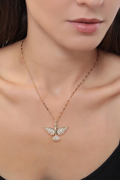 Bijuty قلادة فينيكس النسر الأسود للنساء - (مع هدية مفاجئة)