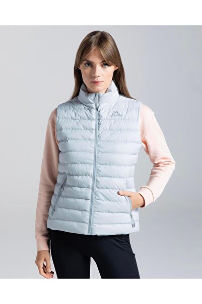 Kappa Logo Tona Kadın Gri Regular Fit Yelek