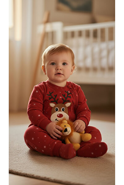 Civil Baby Dotted Star Embroidered Booties Sleeping Bag - Red 6-9 Months