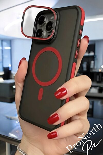 Iphone 16 PRO MAX Compatible Case Premium Cover with Stand with Wireless Charging Support with Lens Gift