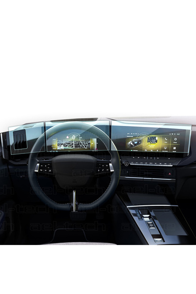 ael-tech مجموعة واقيات شاشة نانو متوافقة مع أوبل أسترا، متوافقة مع بيور بانل برو، مجموعة من 3 قطع، 2022-2025