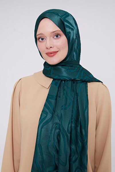 Levidor Emerald Abstract Pattern Deluxe Devore Shawl