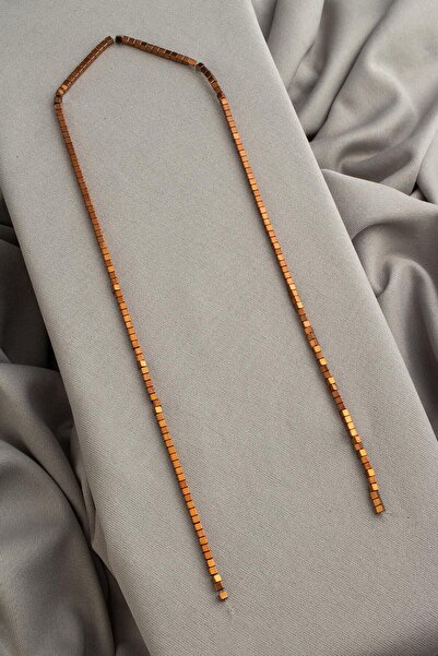 Uçar Doğaltaş Hematit Doğal Taş Parlak Kahverengi Küp Kesim 2x2mm Dizi [AA]