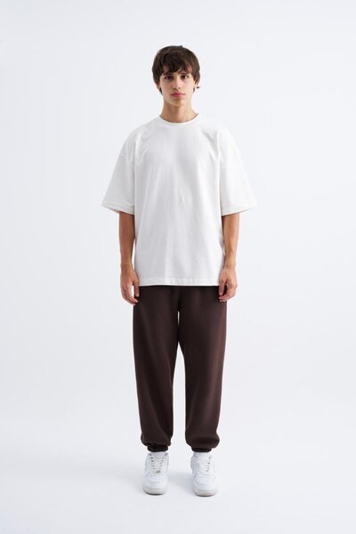 Machinist Ανδρικό φούτερ Basic Jogger Relaxed Brown