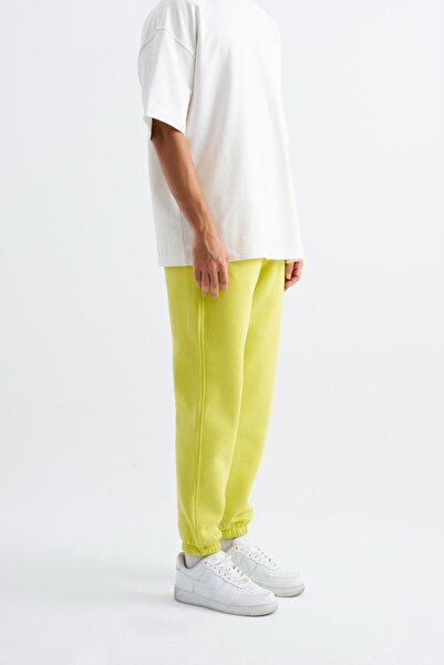 Machinist Ανδρικό φούτερ Basic Jogger Relaxed Neon Yellow