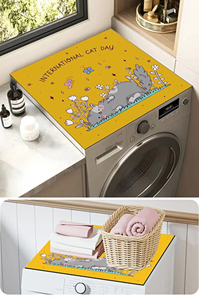 Valerine Life غطاء منظم للغسالة والمجفف، غير قابل للانزلاق ومقاوم للسوائل، 27...