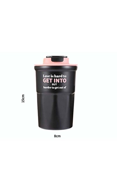 COOYA Double Stainless Steel Cups, Portable Coffee Cups, Creative Thermos Cups with Straws, Stainless Stee